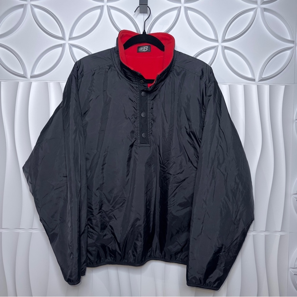 CB Fleece Lined Waterproof Reversible Pull Over Jacket